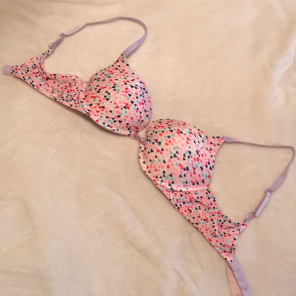 Heart Print Victoria’s Secret Bra